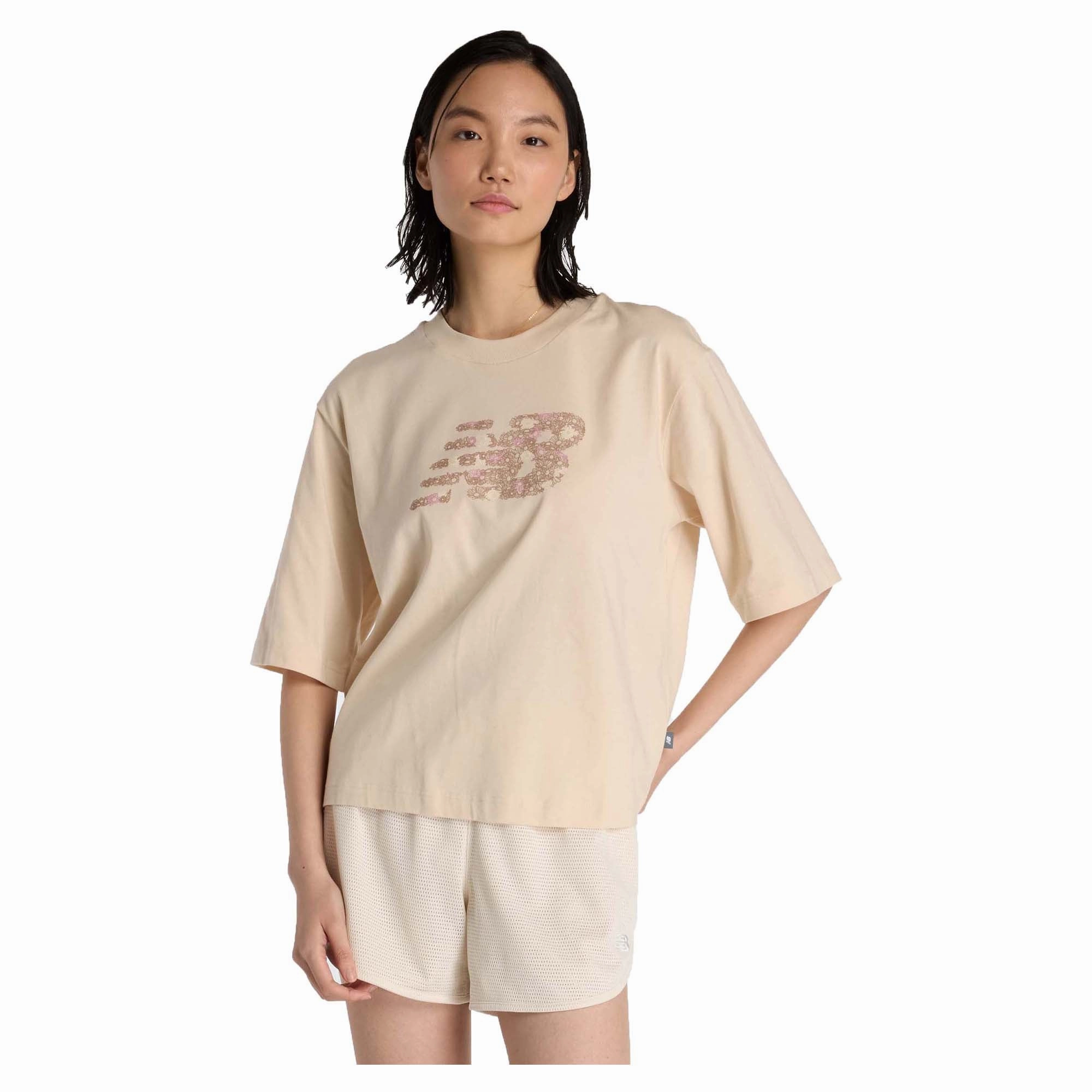 Airflow Ventilation System Breathable wear Women's Flower Logo Crew T-Shirt