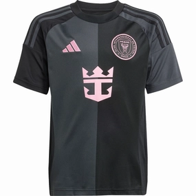adidas Youth Inter Miami Away Jersey 25/26 (Black) Impact Fit