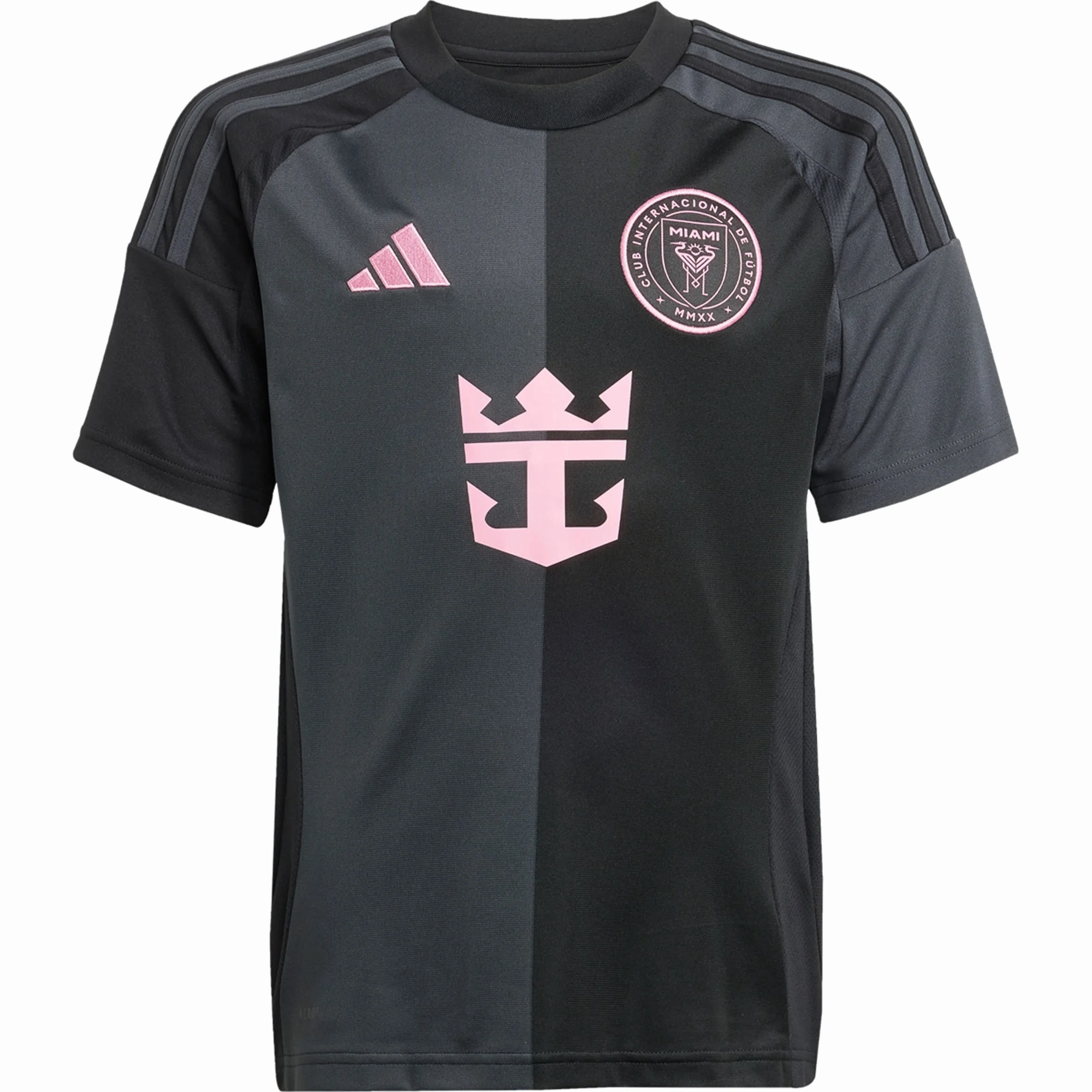 adidas Youth Inter Miami Away Jersey 25/26 (Black) Hygroscopic Yarn Microfiber Blend