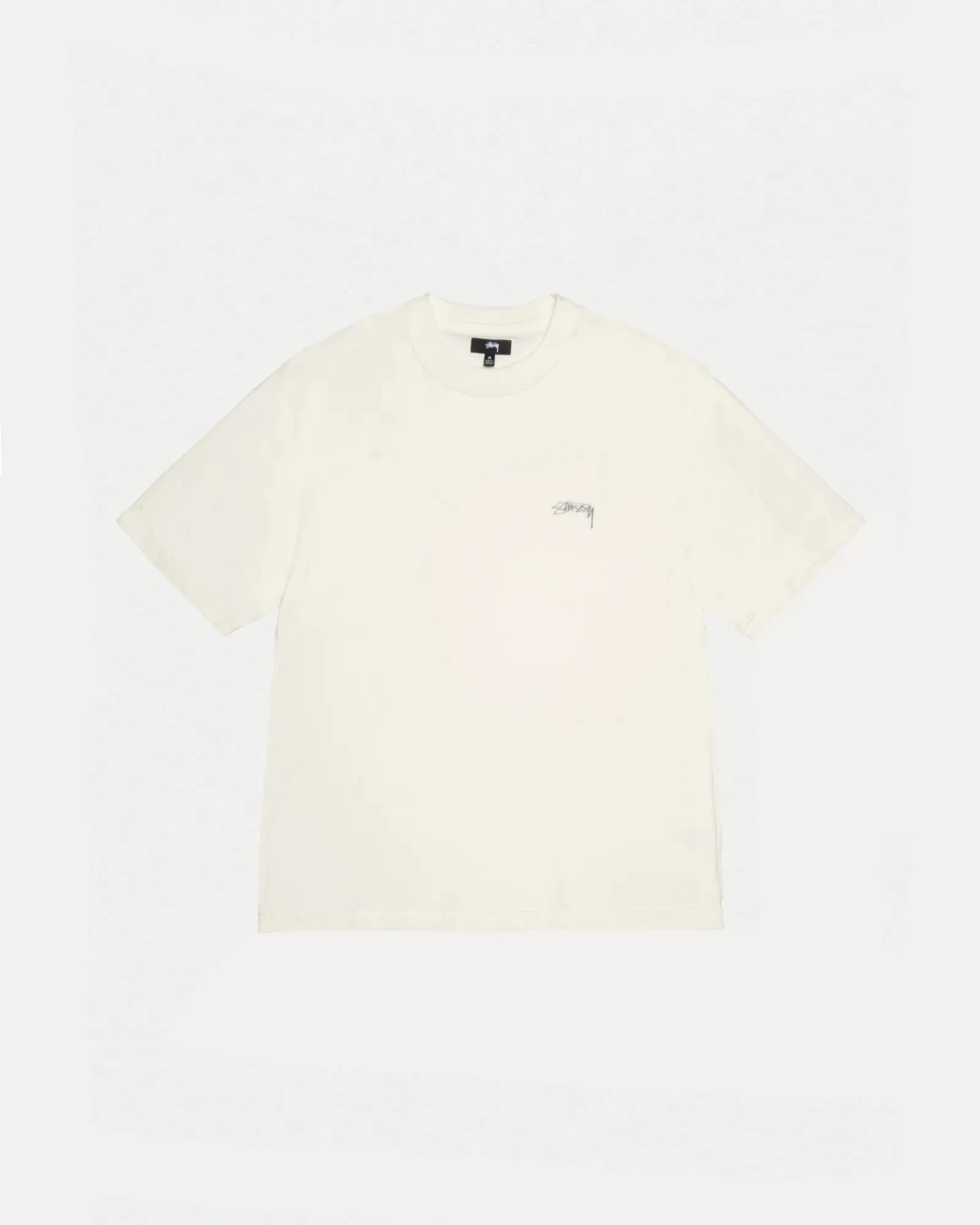 Stussy "Lazy Tee" M - White SplitHemDesign