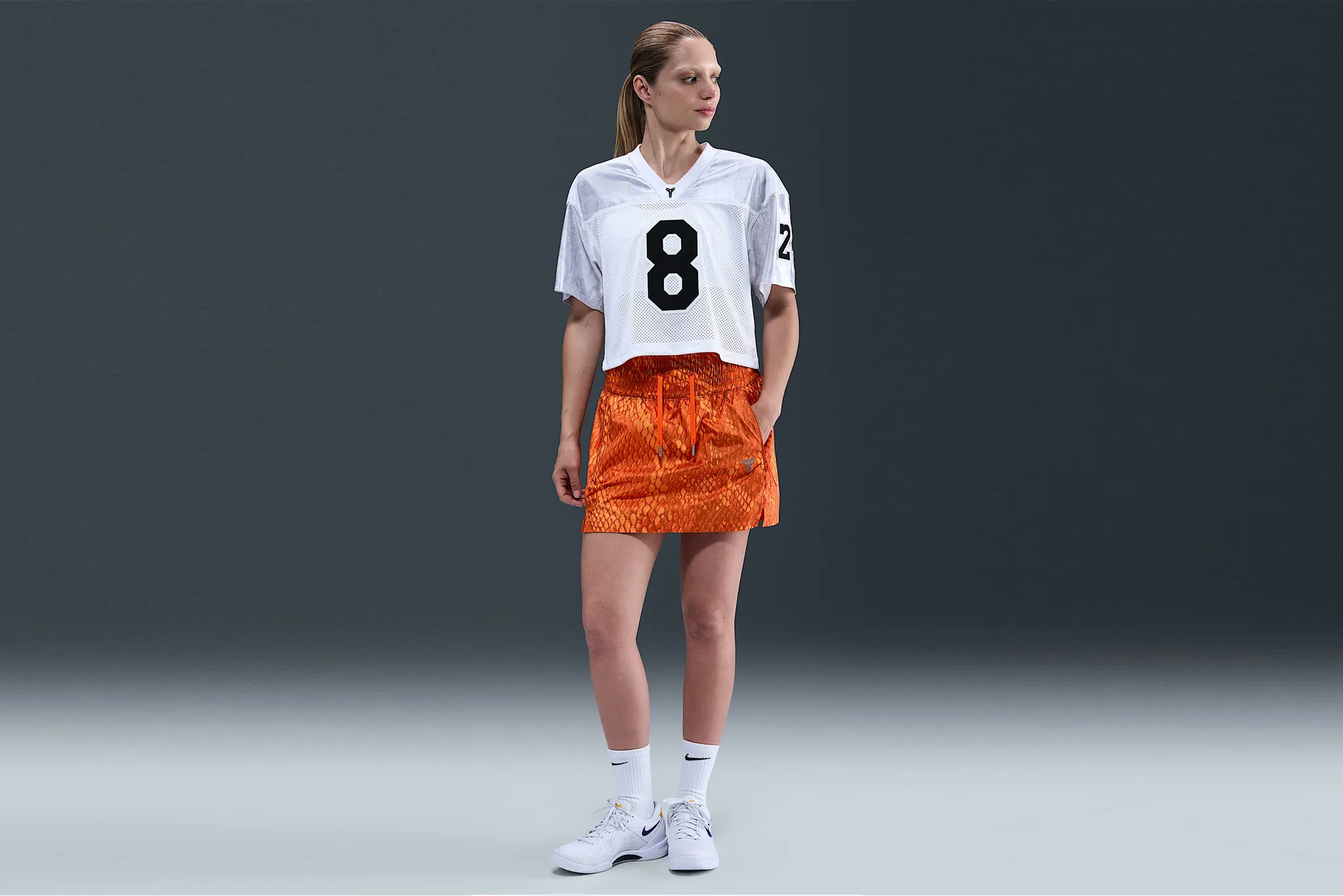Fairy Touch Happy Core Nike "Kobe Woven Skirt" W - Safety Orange/ Reflective Silver