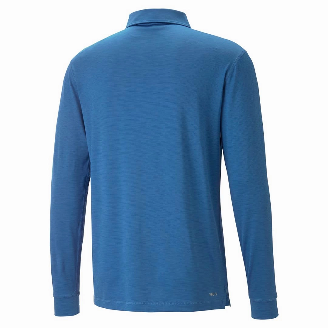 Puma - Men's YouV Long Sleeve Polo (539106 04) Warm Up Sustainable Dye Process