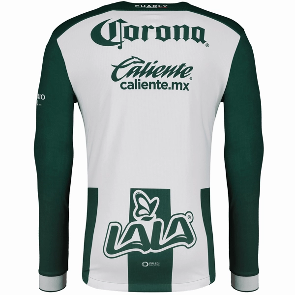 Fast Wear Durable Wicking Channels Charly Santos Laguna Home Long Sleeve Jersey 24/25 (Green/White)