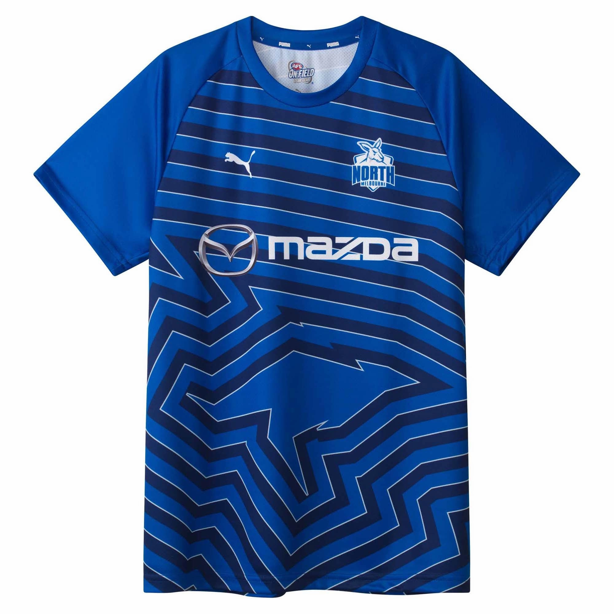Men's AFL North Melbourne Kangaroos Football Club 2025 Training Tee No Slip Grip Finish