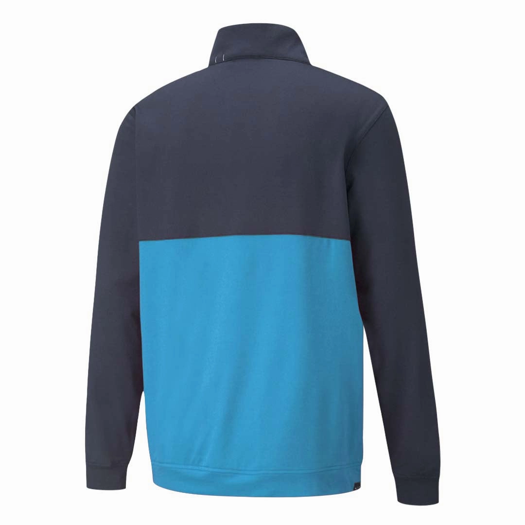 Cool Texture Puma - Men's Gamer Colorblock 1/4 Zip Sweater (532985 23)