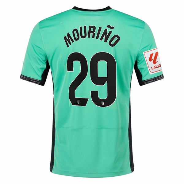 Air Circulation Nike Atletico Madrid Santiago Mouri?o Third Jersey w/ La Liga Patch 23/24 (Spring Green/Black)