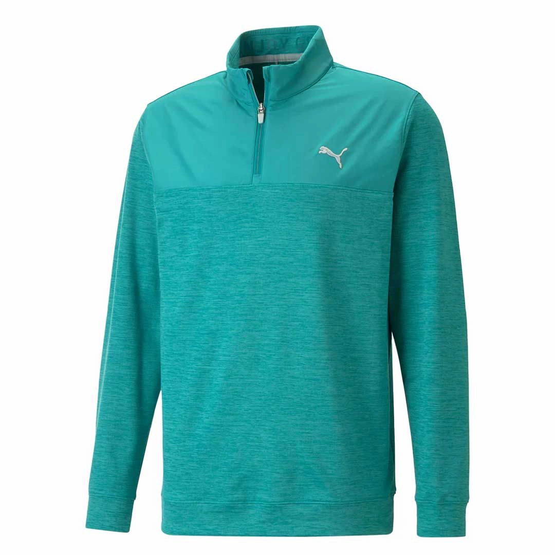 Puma - Men's Cloudspun Colorblock 1/4 Zip Sweater (537463 04) Quick Motion