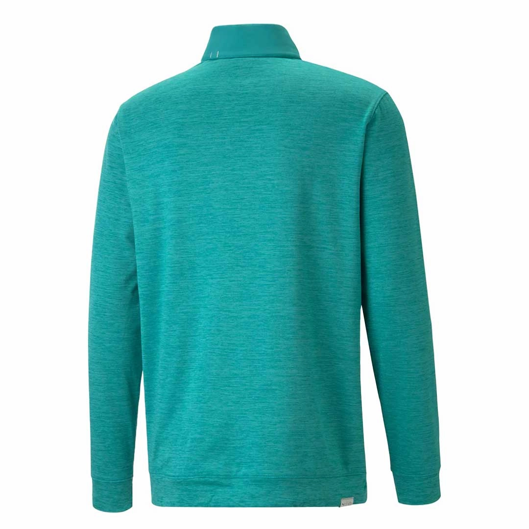 Sporty Layers Smooth Flatlock Stitching Puma - Men's Cloudspun Colorblock 1/4 Zip Sweater (537463 04)