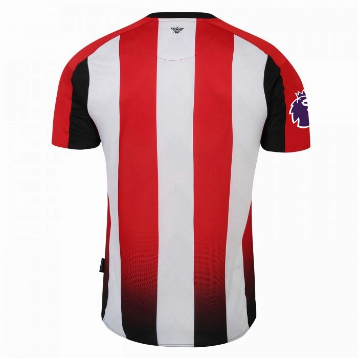 Umbro Brentford Home Jersey w/ EPL Patch 24/25 (Red/White) Stretch Zones Weather Neutral