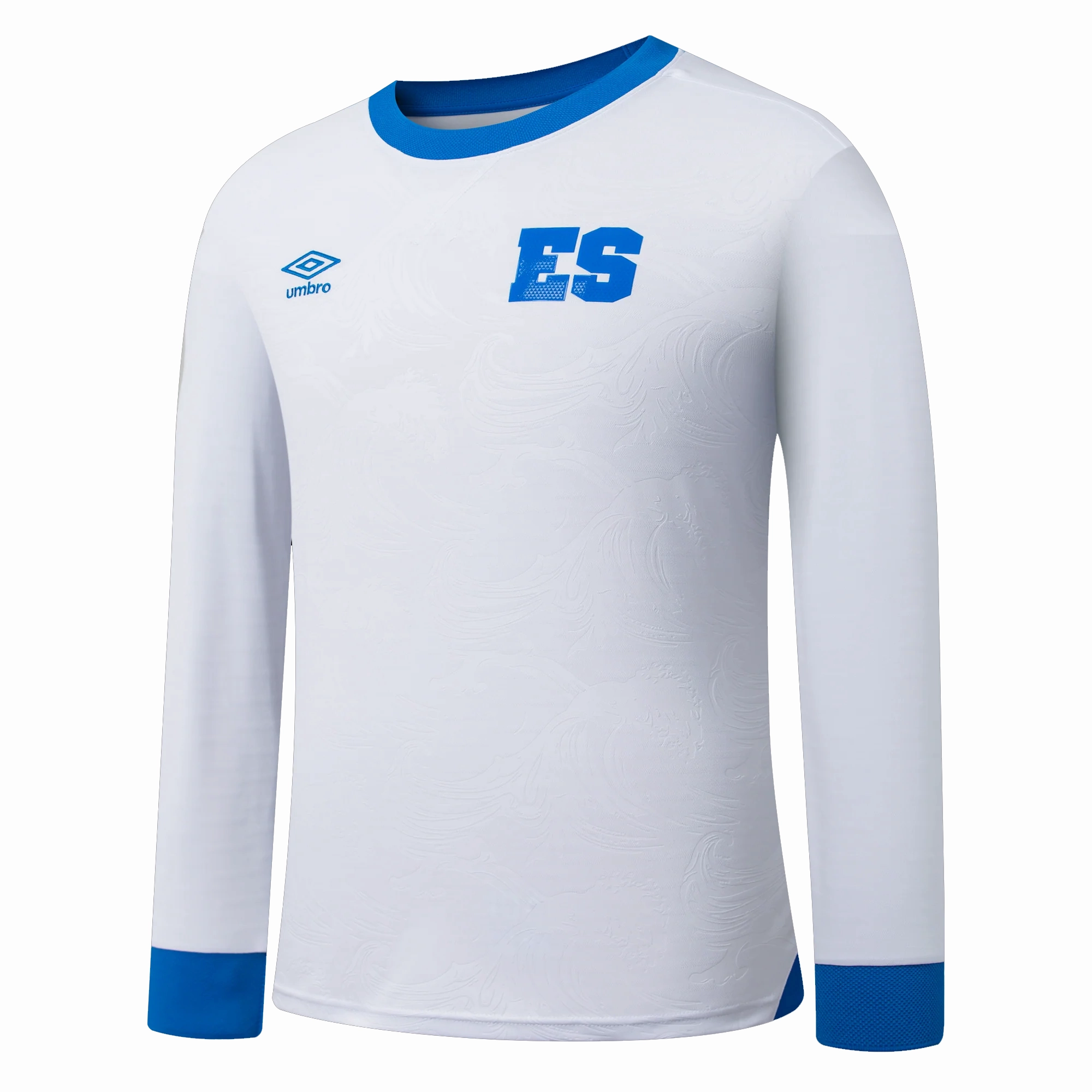 Umbro El Salvador Long Sleeve Away Jersey 25/26 (White) Advanced Elasticity Fibers