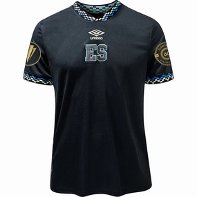Umbro El Salvador Men's Third Jersey w/ Gold Cup Patches 23/24 (Black) Enhanced Durability Reinforcement Sleek Comfort