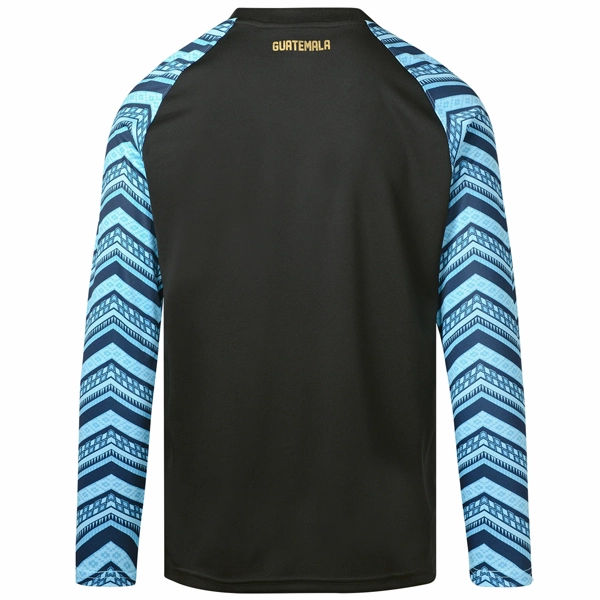 Umbro Guatemala Long Sleeve Prematch Jersey 23/24 (Black/Blue/Gold Non Restrictive Cuffing