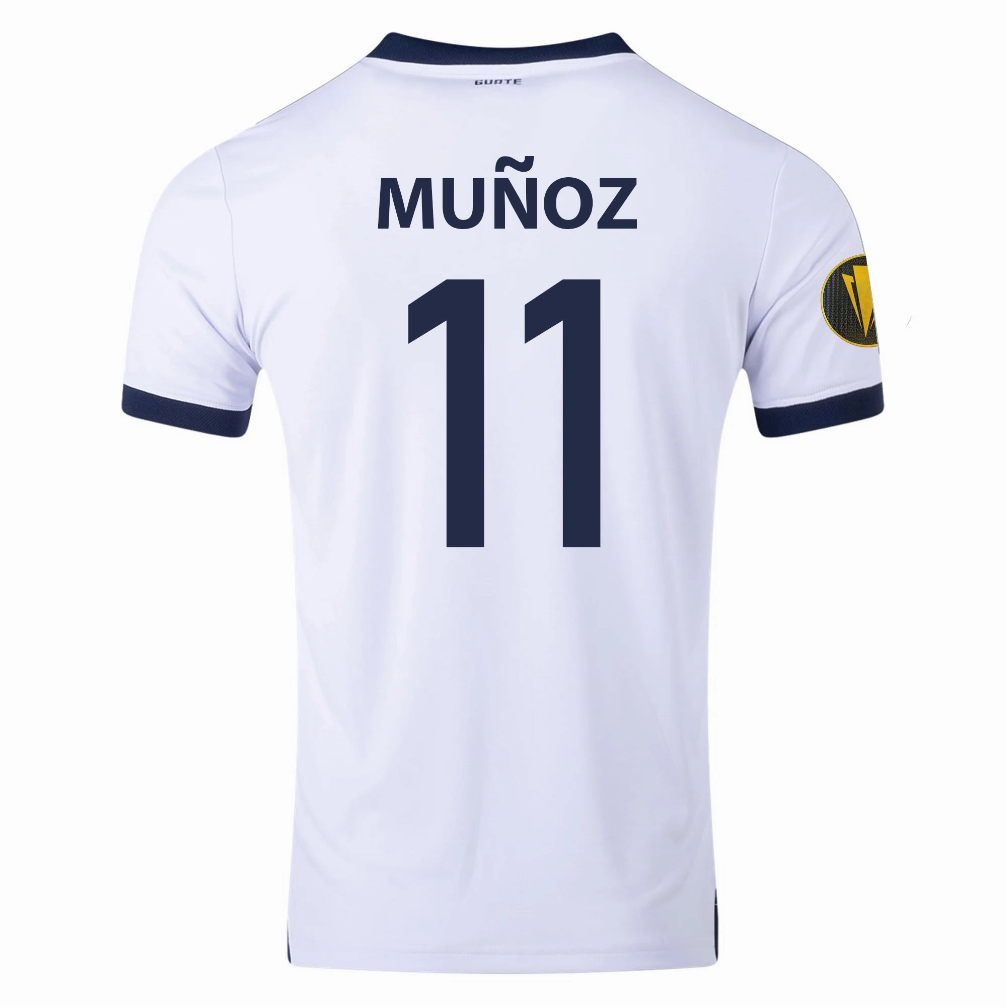 Umbro Rudy Munoz Guatemala Home Jersey 25/26 Gold Cup 2025 Patch (White) Breathable mesh Irregularity Balanced Weave