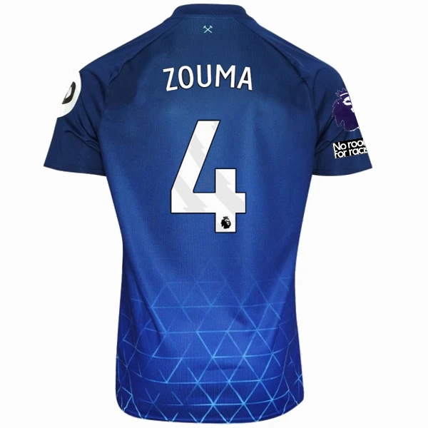Umbro West Ham Kurt Zouma Third Jersey w/ EPL   No Room For Racism Patches 23/24 (Navy/Sky Blue) Zero Waste Manufacturing Process Abrasion Defensive Layer