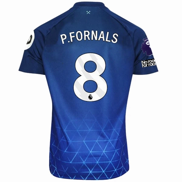 Bold Colorway Umbro West Ham Pablo Fornals Third Jersey w/ EPL   No Room For Racism Patches 23/24 (Navy/Sky Blue)