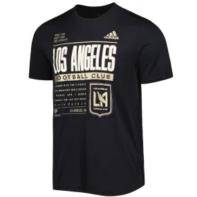 Wrinkle Free Fabric adidas LAFC Pregame T-Shirt (Black/Gold)
