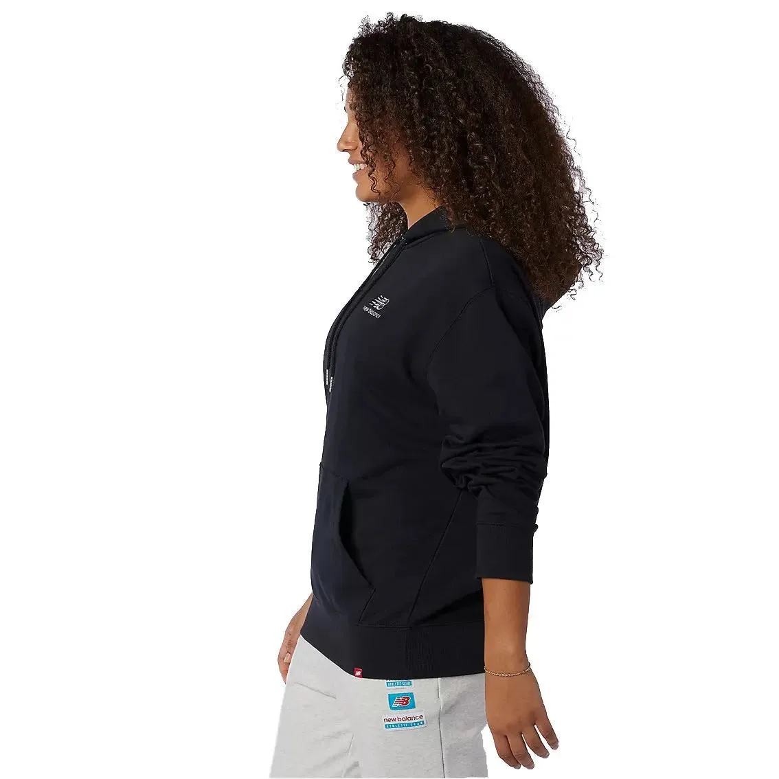 SmoothGripFastenings Unisex New Balance Essential Embroidered Hoodie - Black