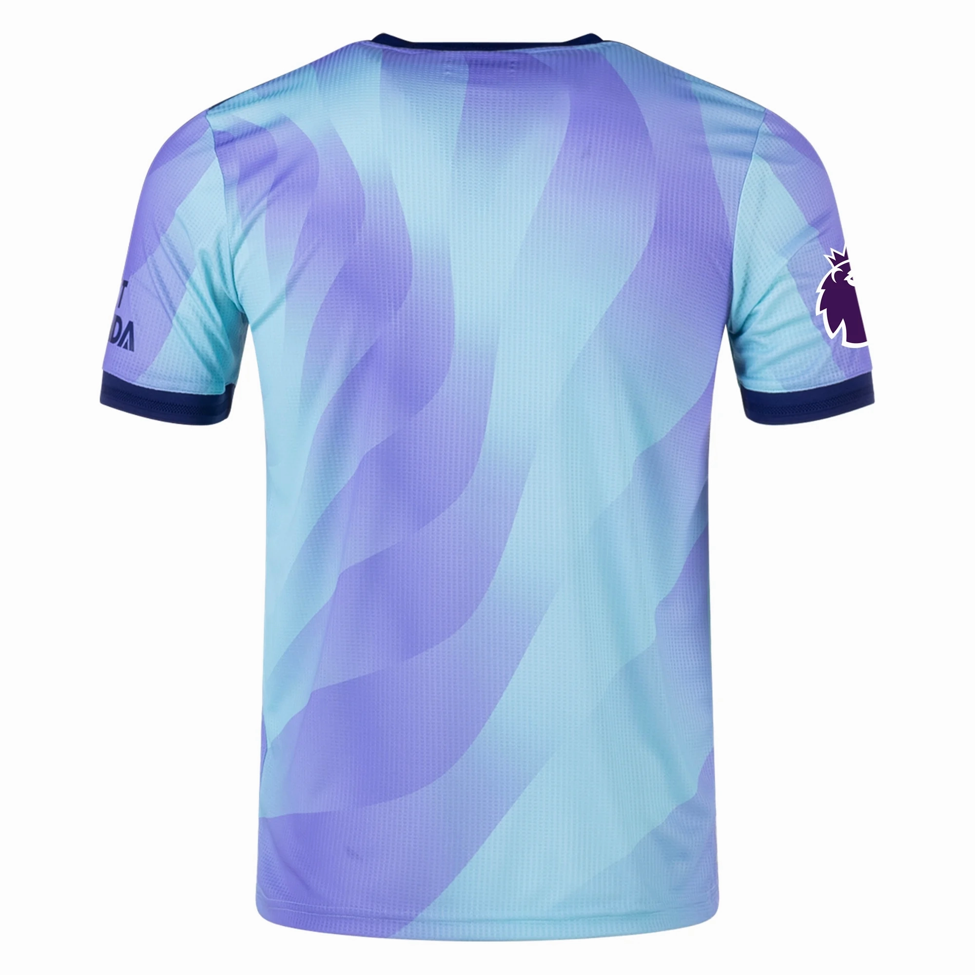 Classic Crew Neck Design adidas Arsenal Authentic Third Jersey w/ EPL Patch 24/25 (Clear Aqua/Light Flash Purple)