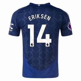 All weather adidas Manchester United Authentic Christian Eriksen Away w/ EPL Patch 24/25 (Night Indigo)