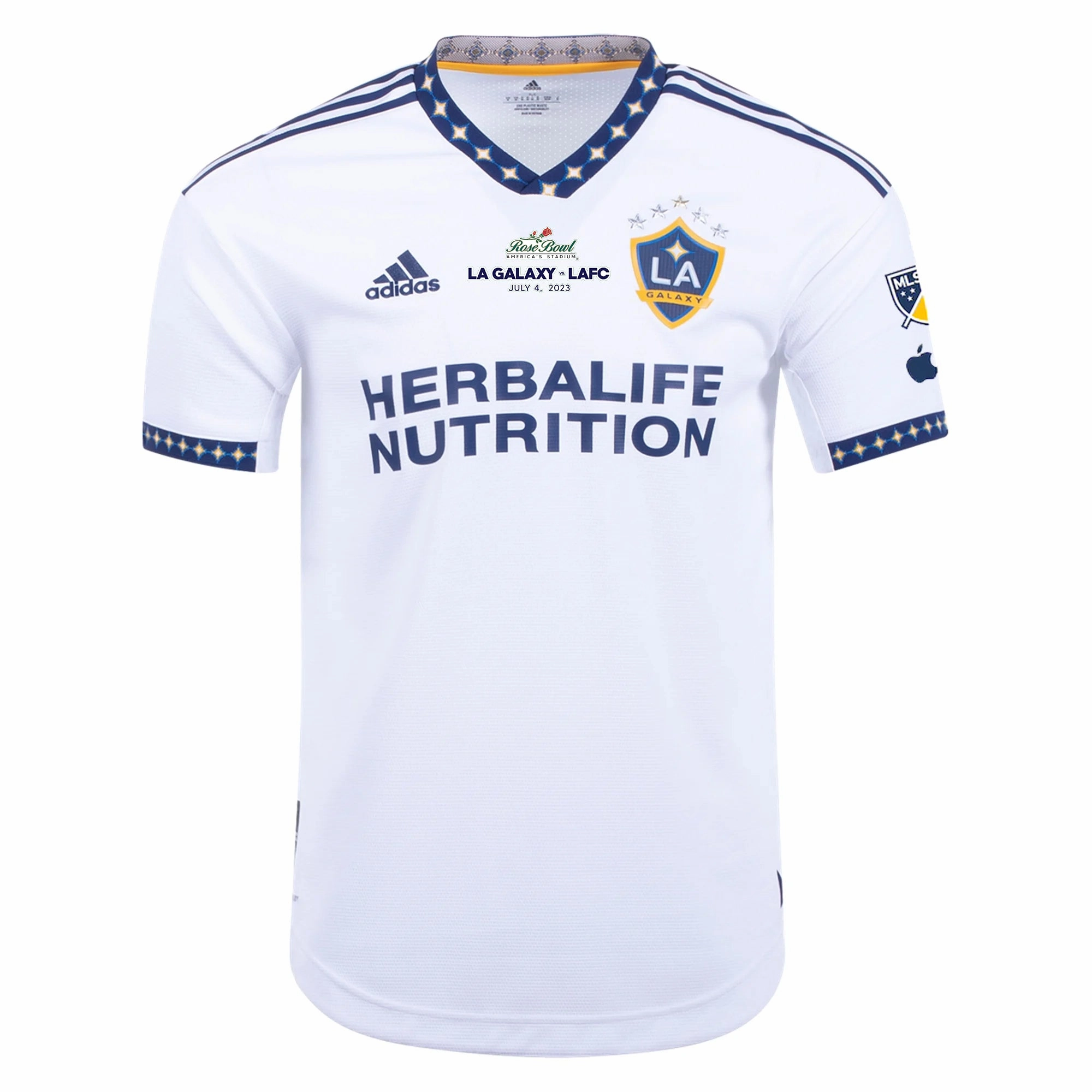 Rolling Storage Pocket adidas Cuevas LA Galaxy Home Authentic Jersey 22/23 w/ MLS Patches (White)
