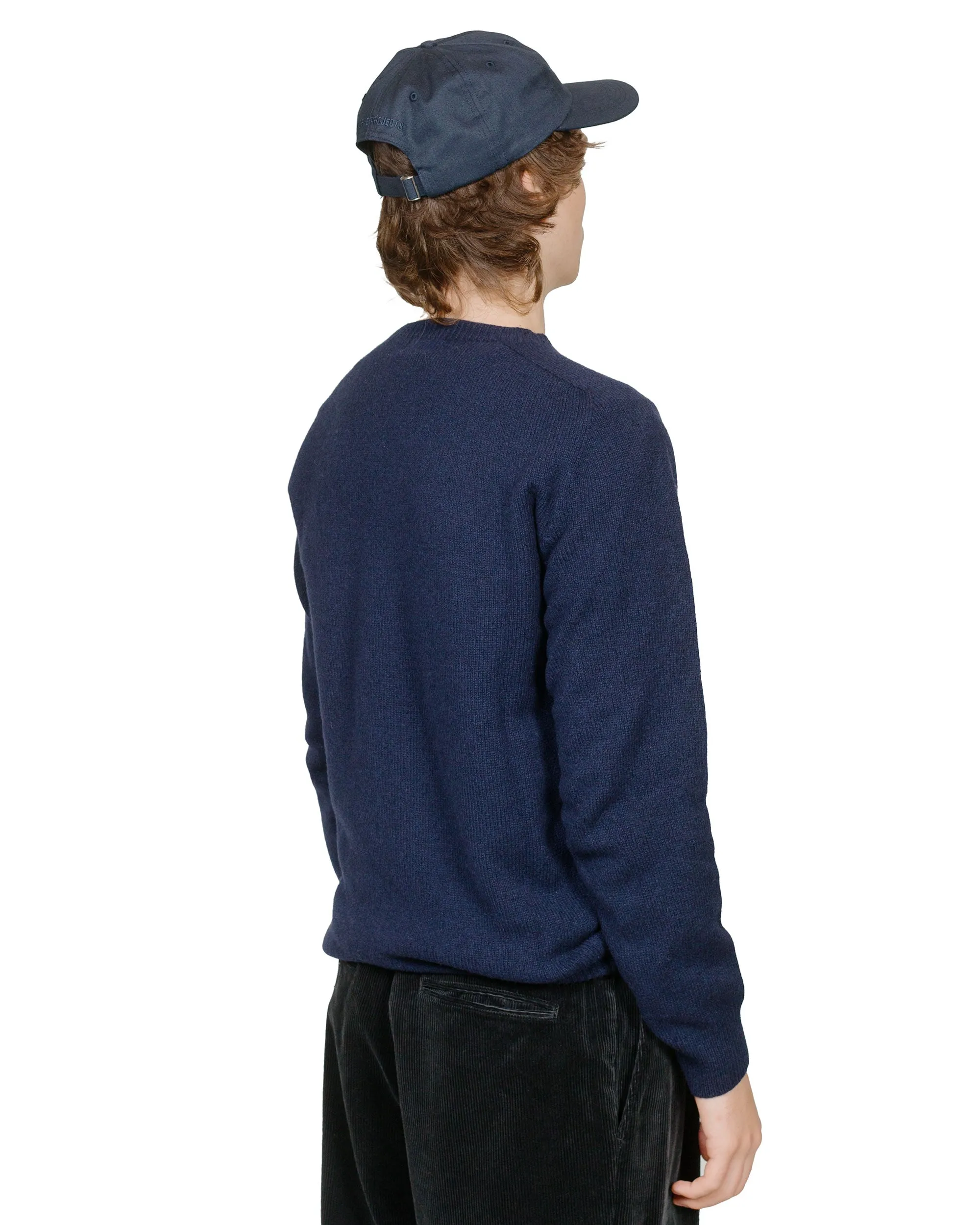 Monochrome Look Lost & Found Wool Cashmere Sweater Italian Night