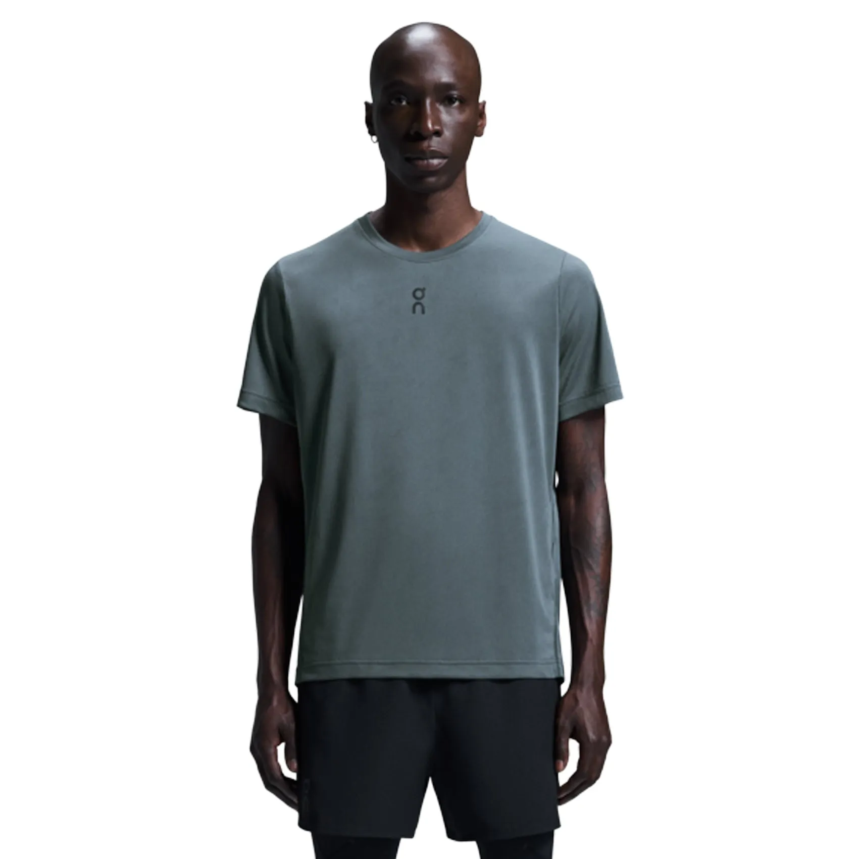 Stylish Jacket Layered Look Mens On Running Trail-T