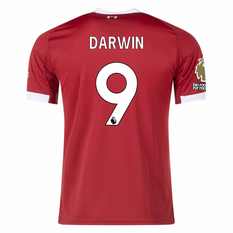 Anti Fade Technology Urban Fit adidas Darwin Men's Liverpool Home Jersey 25/26 w/ NRFR   EPL Champions Patch (Strawberry Red)