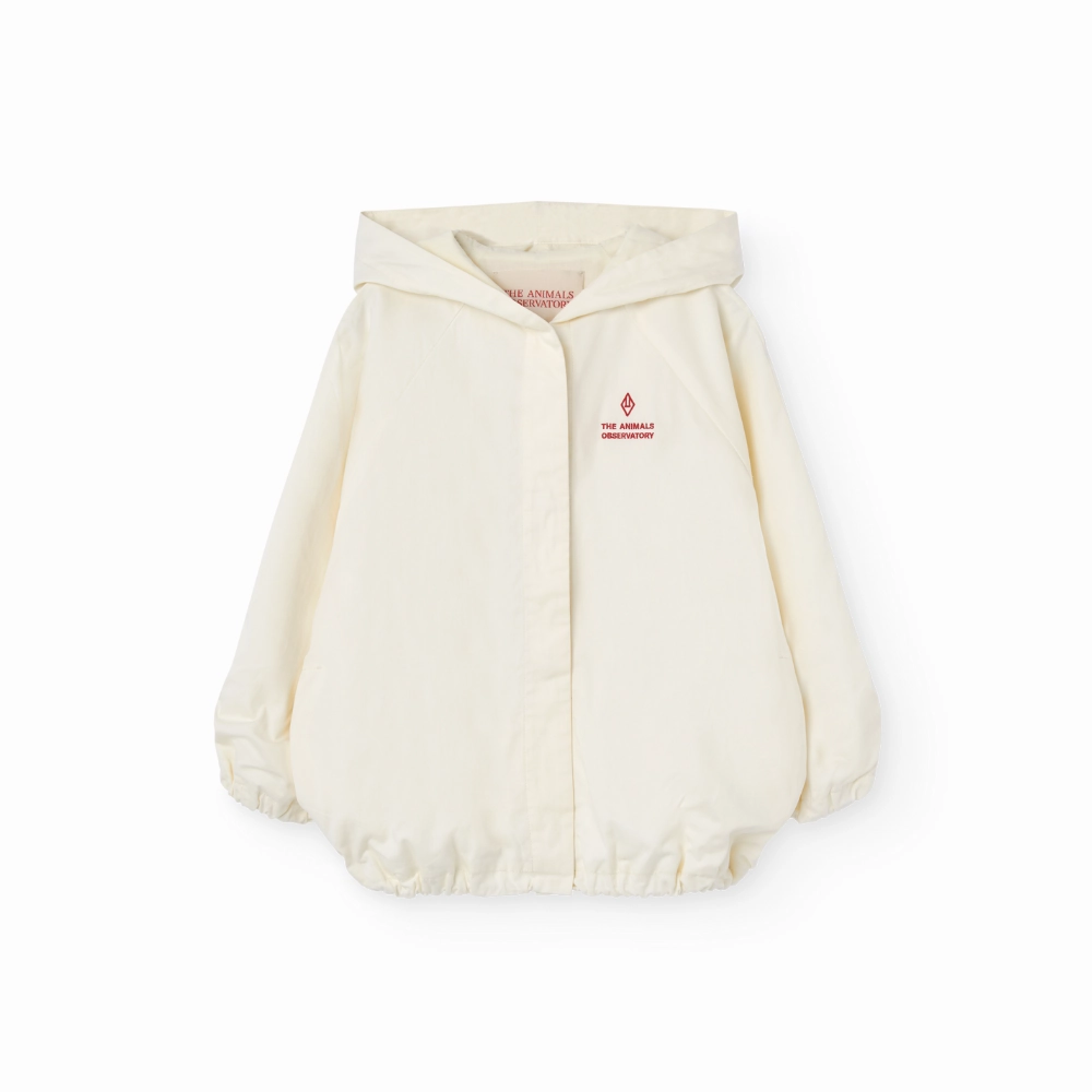 Scratch Resistant Zippers Articulated Knees The Animals Observatory Carp Kid Jacket, White