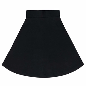 Ponte Flare Skirt Corduroy texture