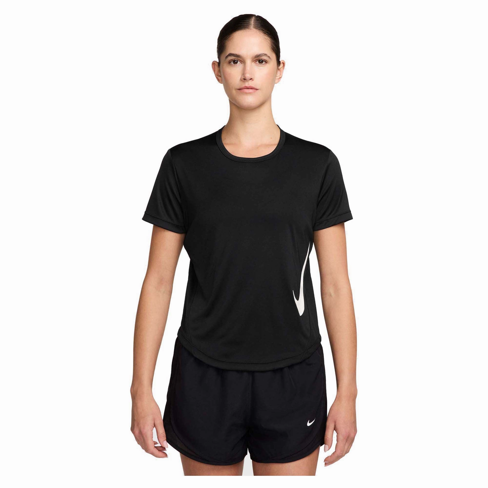 Women's Tempo Swoosh Dri-Fit Short Sleeve Running Top Effortless Comfort Wear