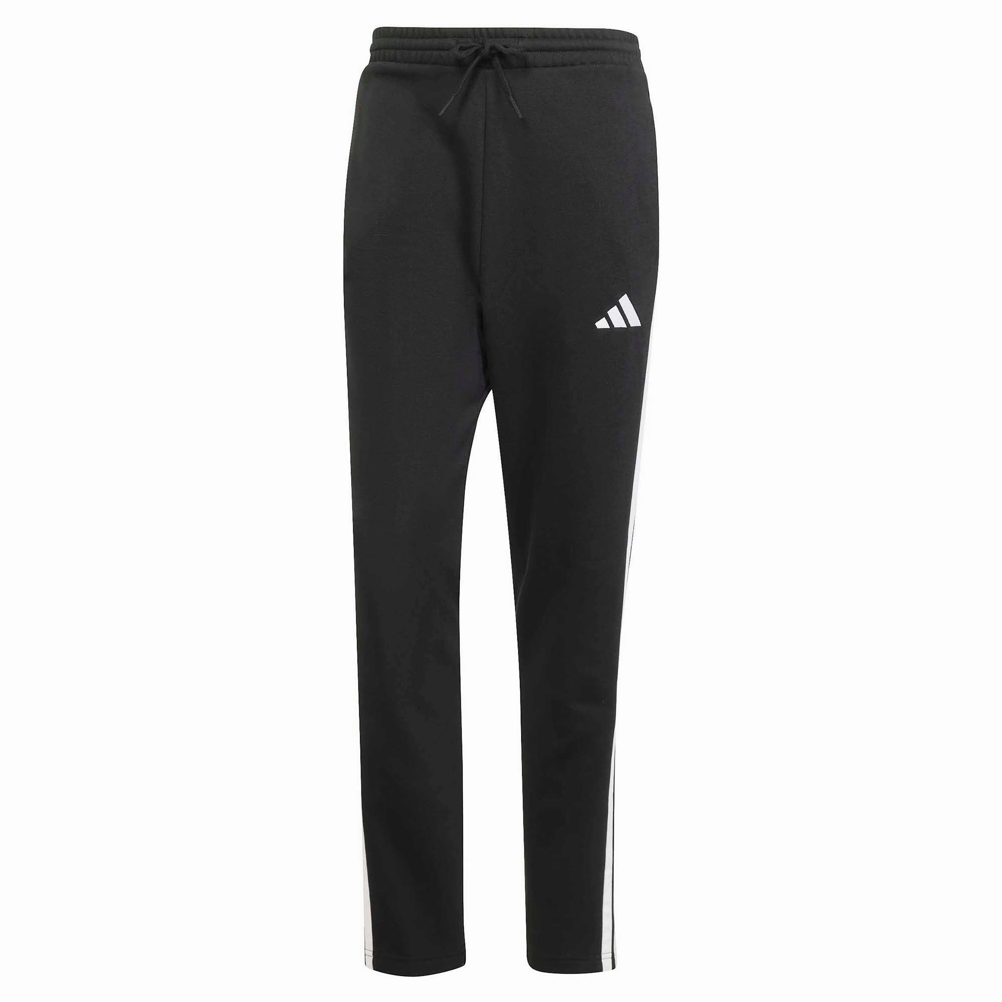 Men's Essential Three Stripes Fleece Open Hem Pants Tagless label Non Binding Cuffs