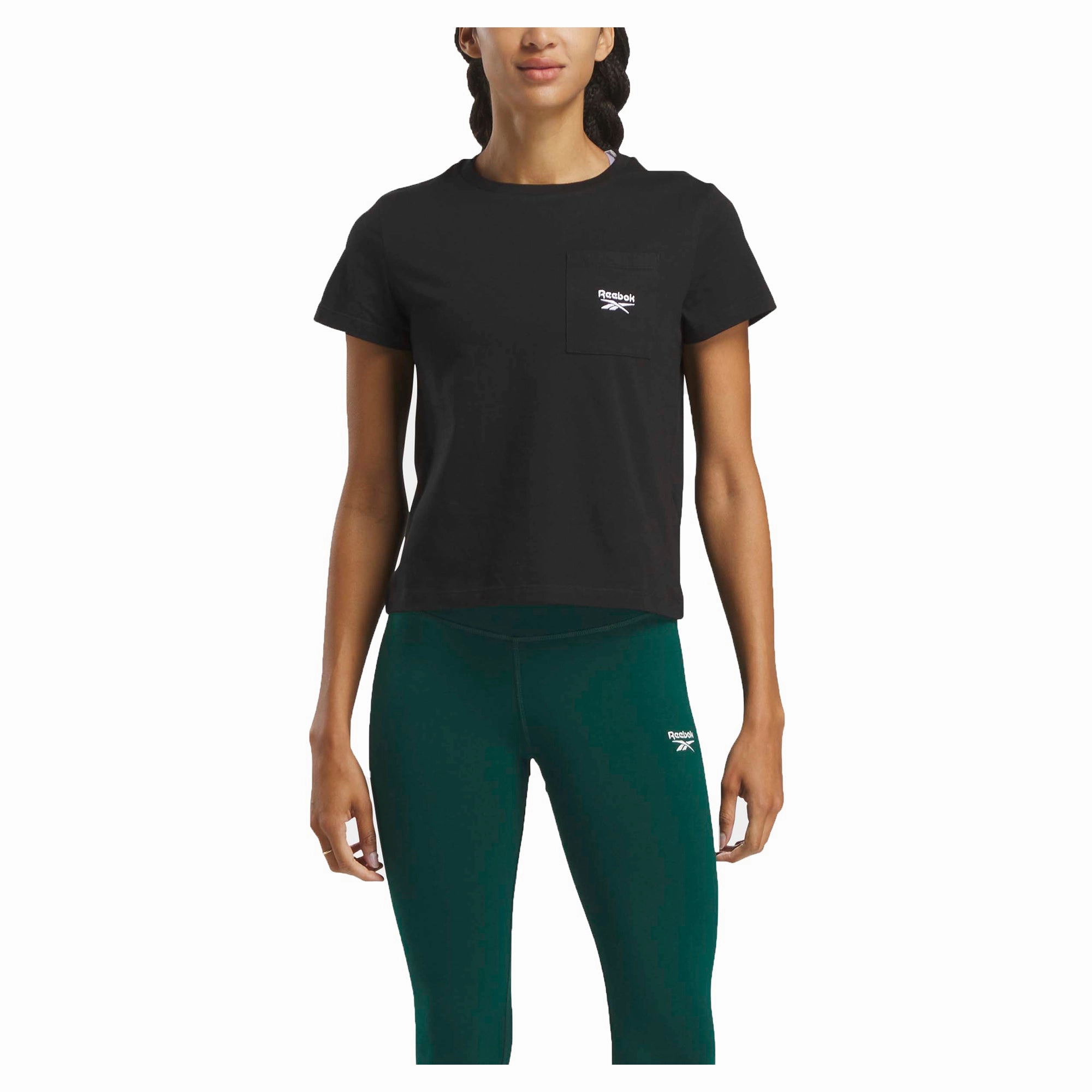 Ribbed Collar Design Breathable Material Women's Identity Logo Tee