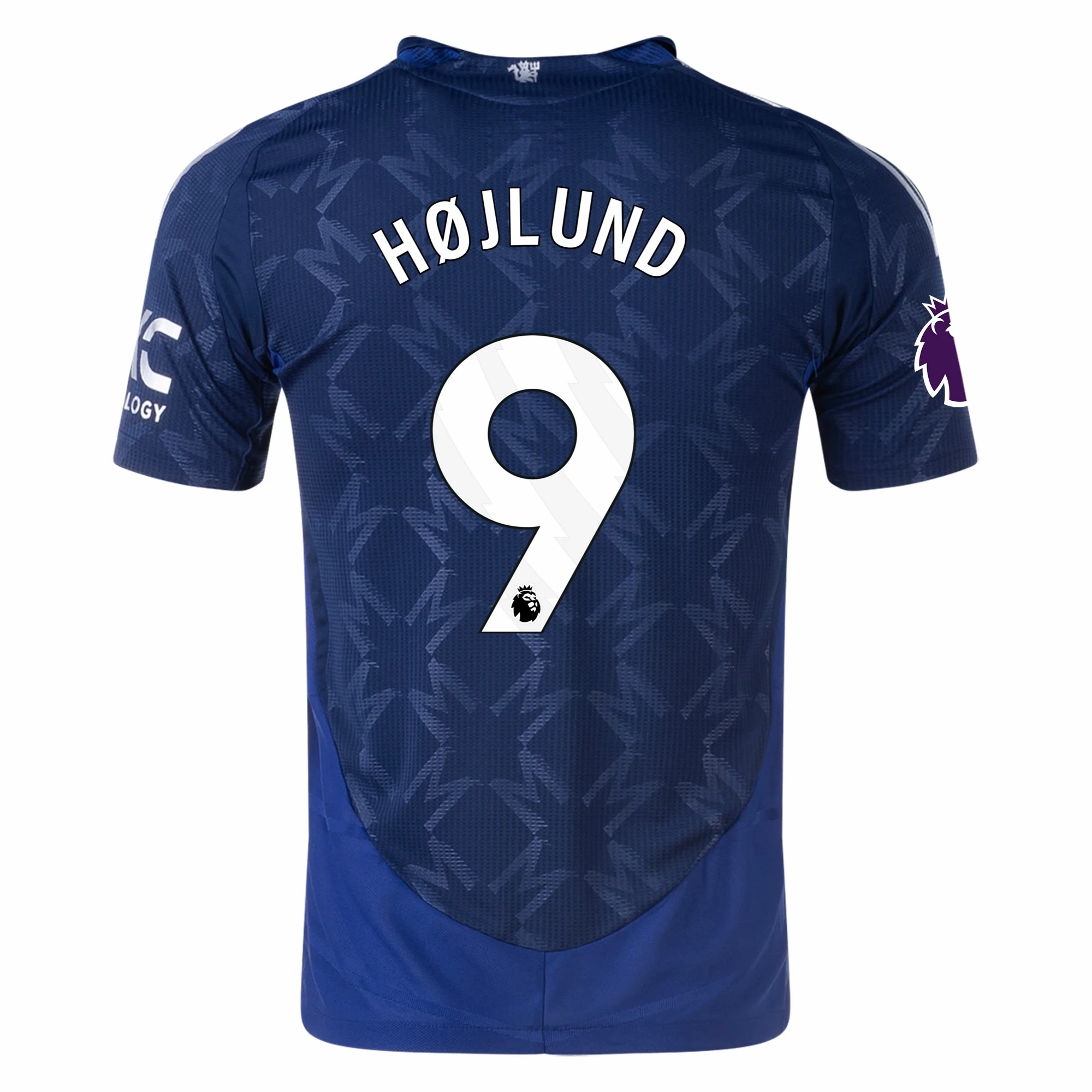 adidas Manchester United Authentic Rasmus H?jlund Away w/ EPL Patch 24/25 (Night Indigo) Move Enhanced