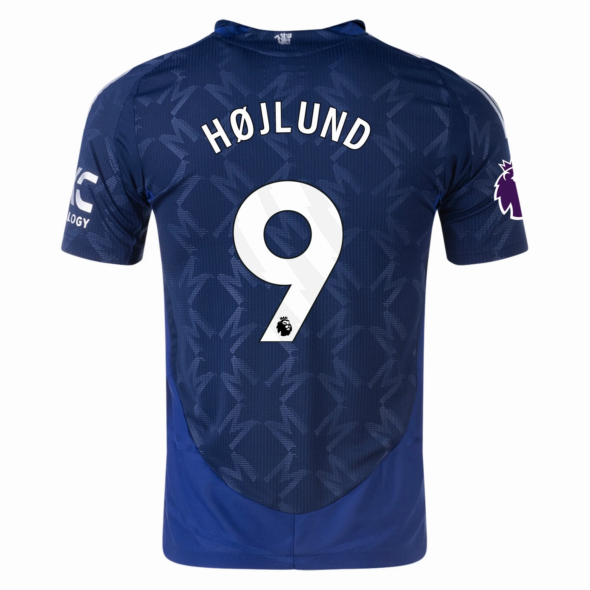 adidas Manchester United Authentic Rasmus H?jlund Away w/ EPL Patch 24/25 (Night Indigo) Quick Release Ventilation stain resistant coating