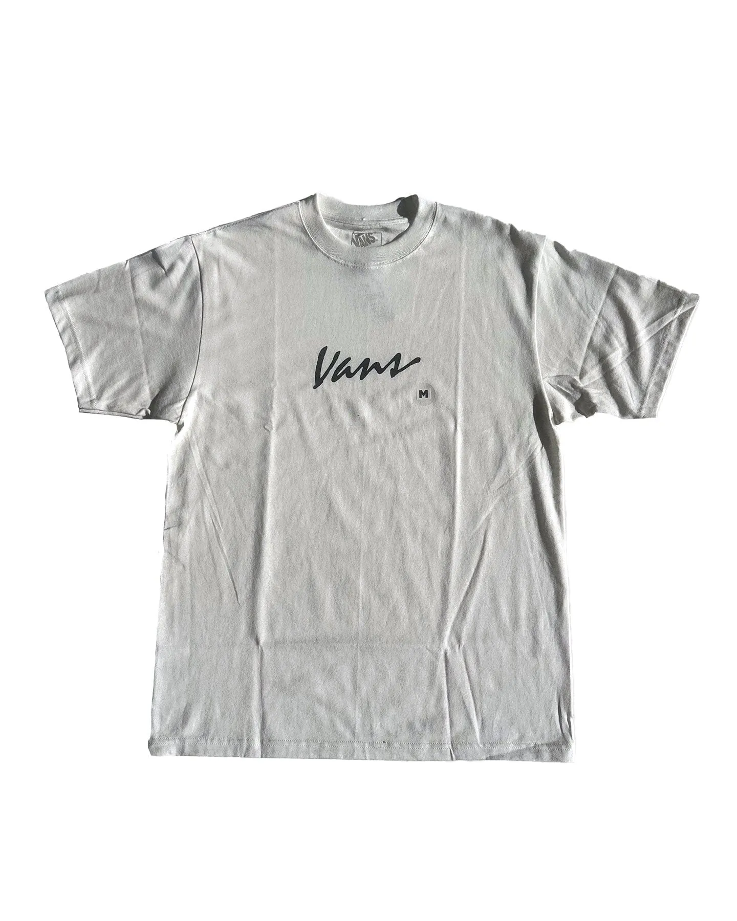 Vans Classic Script Tee - Marshmallow / Black Ocean Fit