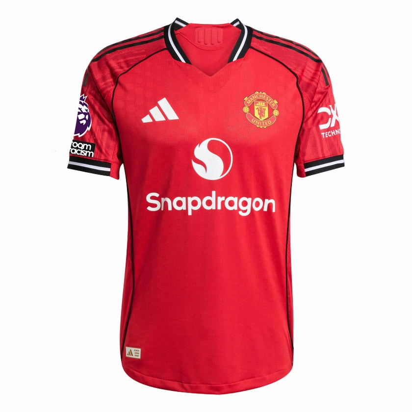 High Compression Support adidas Mbeumo Men's Manchester United Authentic Home Jersey 25/26 w/ NRFR   EPL Patch (Red)