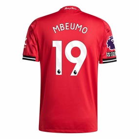 adidas Mbeumo Men's Manchester United Authentic Home Jersey 25/26 w/ NRFR   EPL Patch (Red) Dry Performance