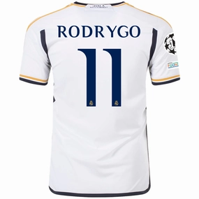 Modular Panel Layouts Strategic Ventilation Zones adidas Real Madrid Rodrygo Home Jersey w/ Champions League   Club World Cup Patches 23/24 (White)