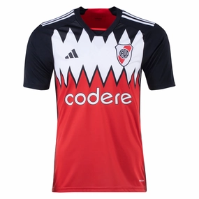 Quick Evaporation Knit adidas River Plate Away Jersey 23/24 (Red/White/Black)