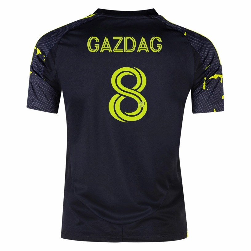 adidas Columbus Crew D??niel Gazdag Away Jersey 25/26 (Black/Yellow) Reflective Safety Trim