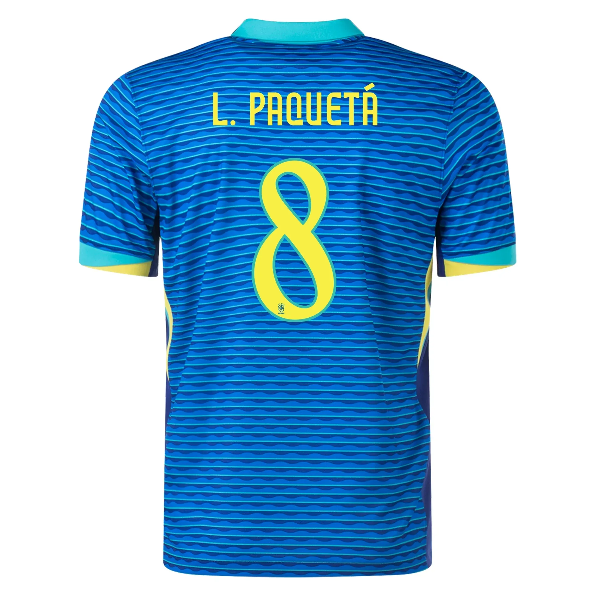 Dynamic Style Nike Mens Brazil Lucas Paquet?? Away Jersey 24/25 (Soar/Dynamic Yellow)