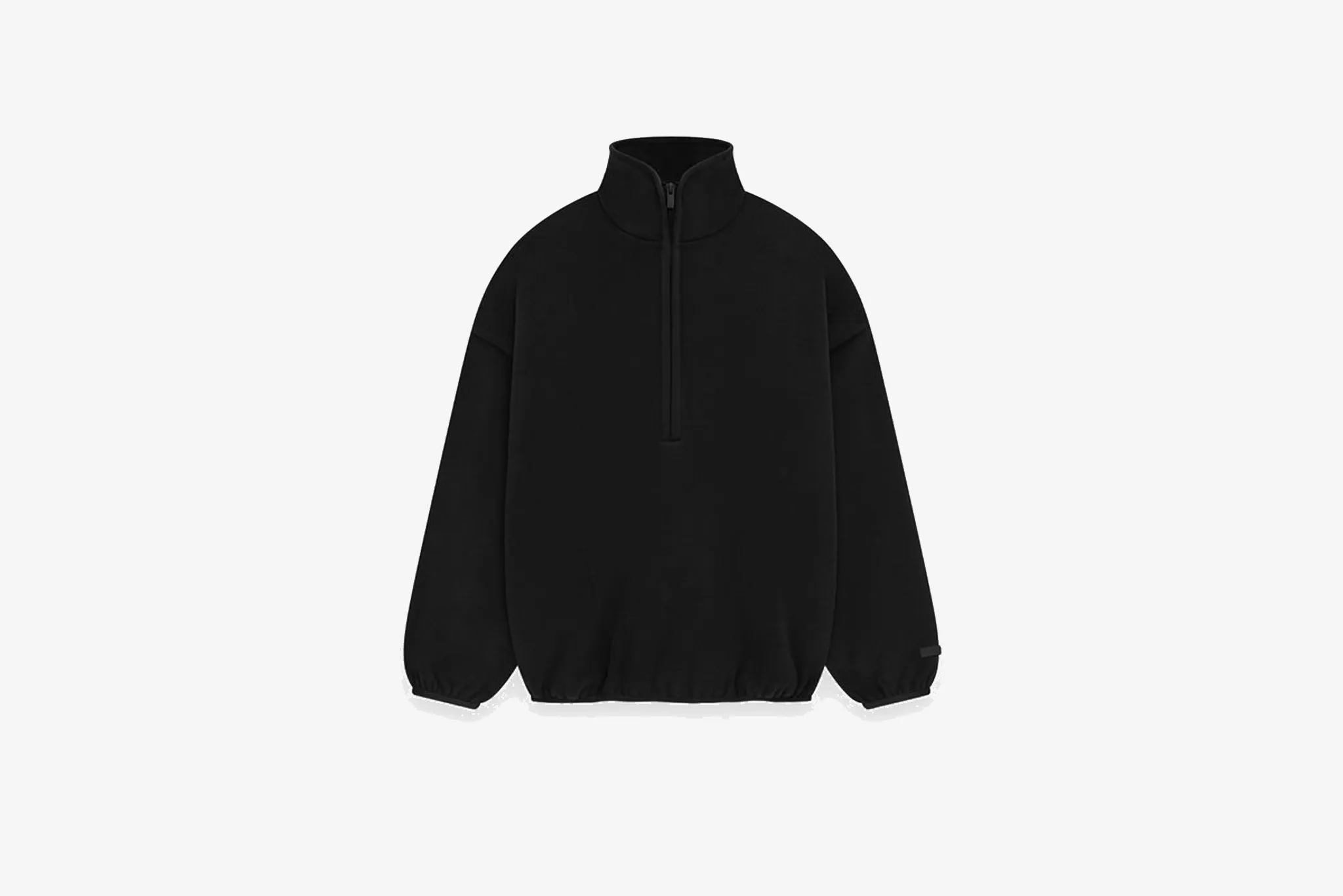 UVProtectionCloth Vintage Style Fear of God Essentials "Brushed Yarn Half Zip" M - Black