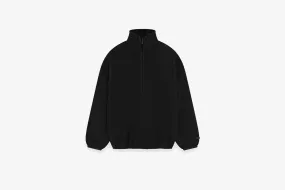 Fear of God Essentials "Brushed Yarn Half Zip" M - Black Hike Fit Light Jacket