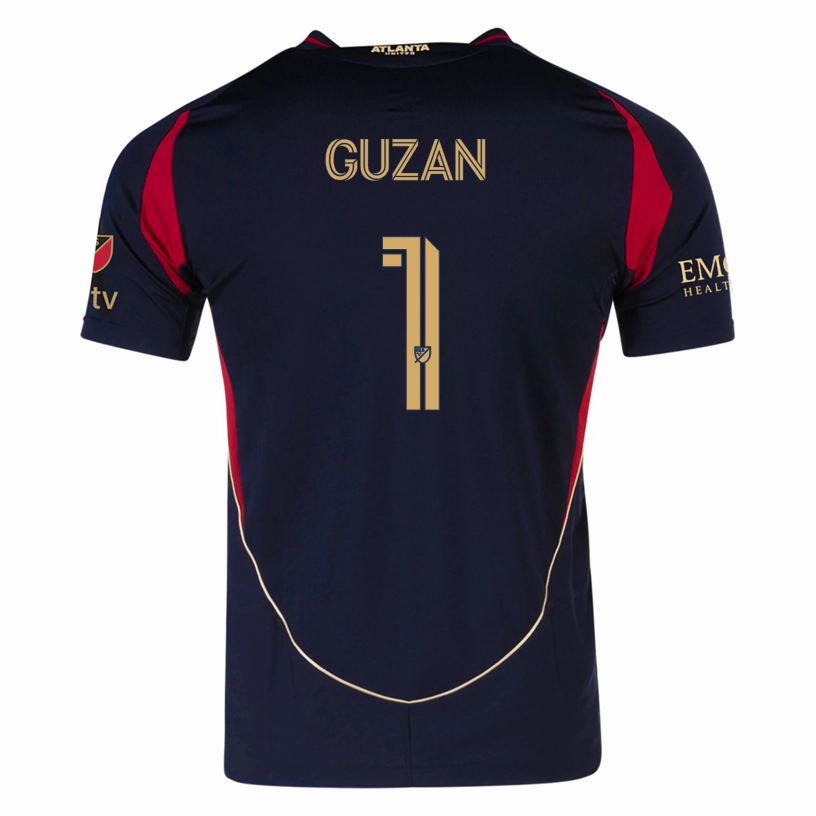 Lightweight Layering Temperature Control Technology Atlanta United Brad Guzan 25/26 Home Jersey (Red/Black) - w/ MLS Patches