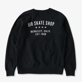Vintage Label Heavy Crewneck (Black) product return policy