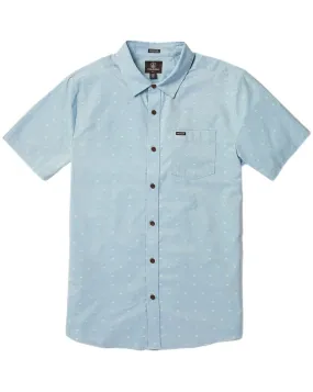 Volcom Crownstone Short Sleeve Button Up - Celestial Blue Fable Core AntiPilling