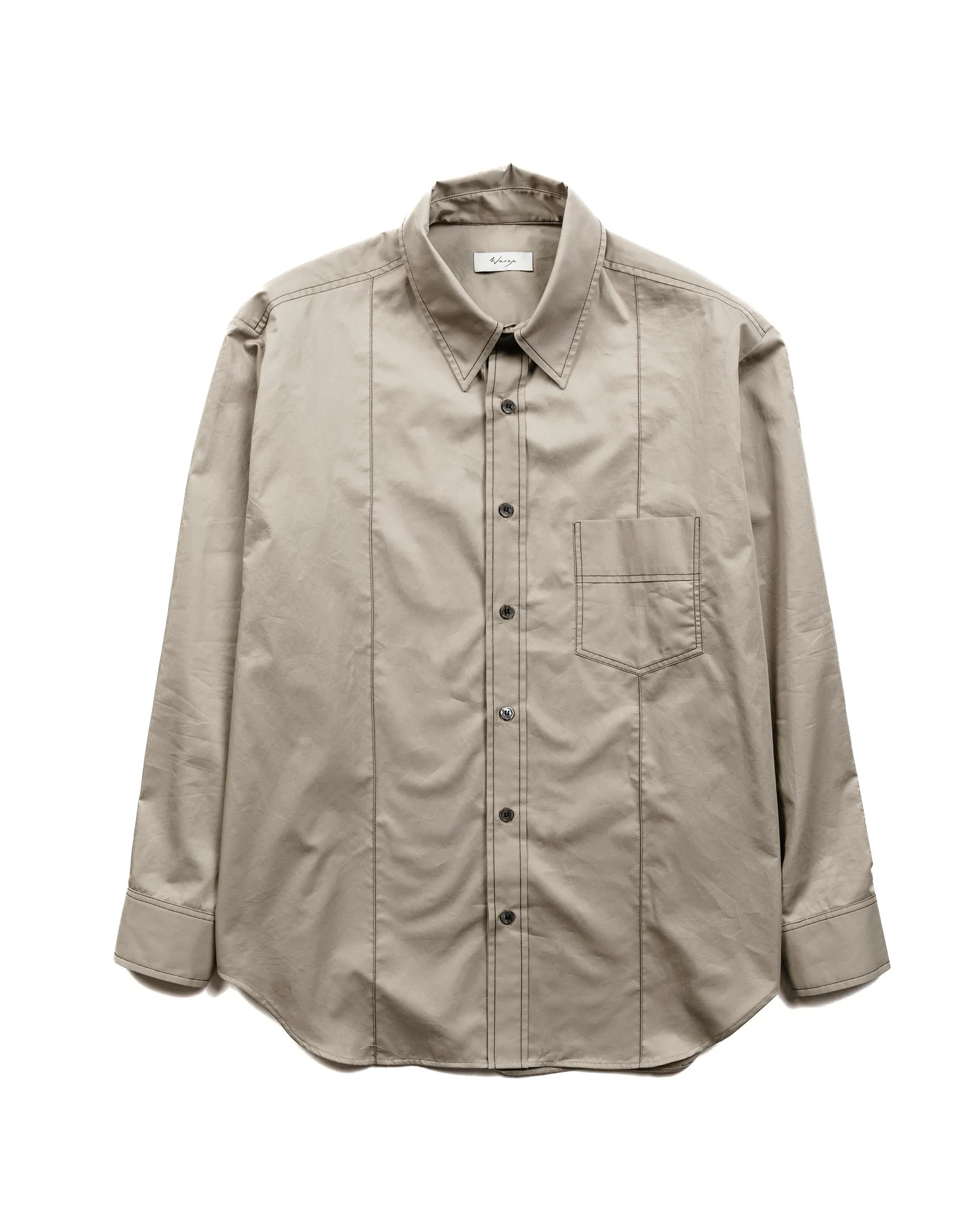 Weekend Outfit Wanze Classic Button Up Shirt Cotton Sand