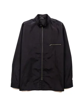 Wanze Moto Zip Shirt Cotton Navy Graphic Art Hypoallergenic Lining