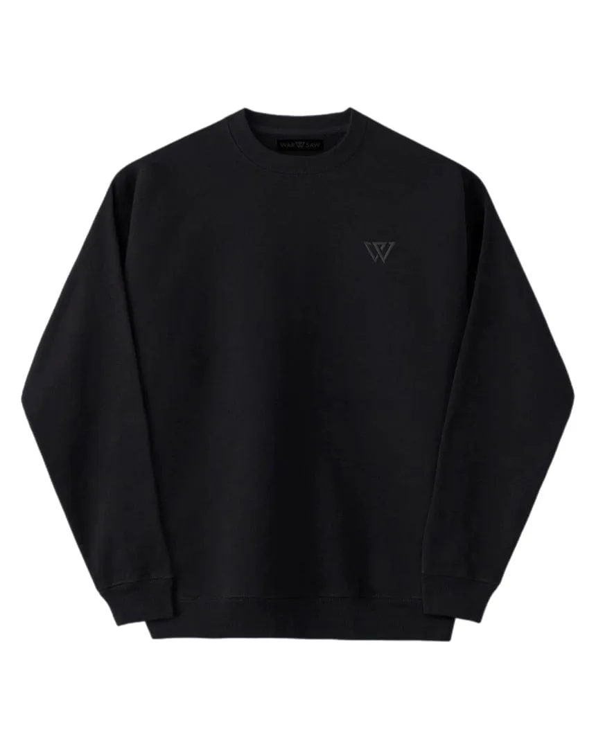 Halo Glow War Saw Unity Crewneck - Black