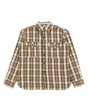 Warehouse Lot. 3022 Flannel Shirt With Chinstrap H Pattern Salmon (One Wash) Must-Have Item